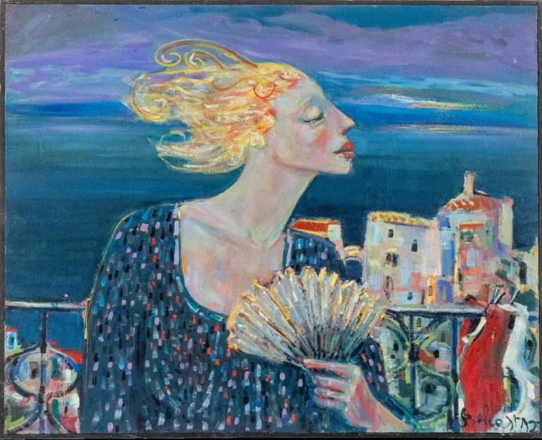 Donna con ventaglio